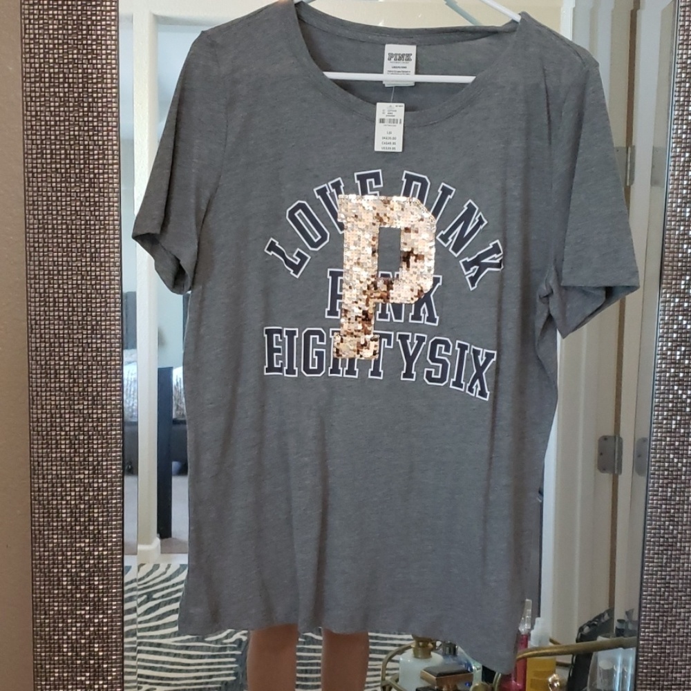 Pink sequined t-shirt. BNWT